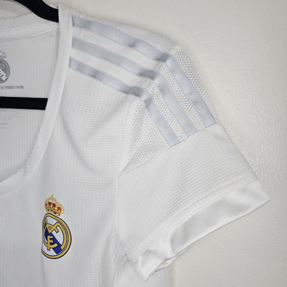 Adidas Real Madrid 2015/16 Home Jersey White Fly Emirates Soccer Futbol TShirt M - Picture 7 of 16